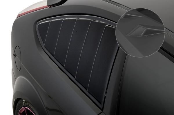 CSR Seitenscheibenblenden mit ABE für Ford Focus MK2 3-Türer SSB002-L Lackierung erforderlich (unlackiert roh)