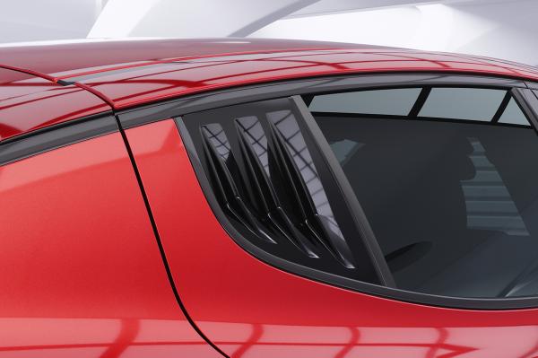 CSR Seitenscheibenblenden mit ABE für Kia Stinger GT SSB008-G Glossy schwarz Hochglanz (keine Lackierung erforderlich)