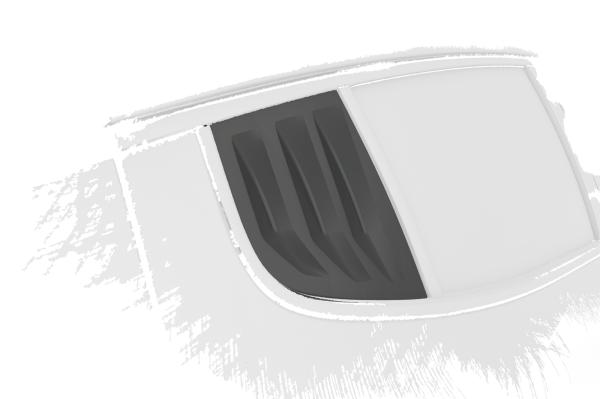 CSR Seitenscheibenblenden mit ABE für Kia Stinger GT SSB008-G Glossy schwarz Hochglanz (keine Lackierung erforderlich)