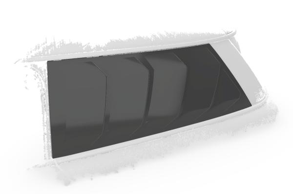 CSR Seitenscheibenblenden mit ABE für Mini F56 SSB009-S strukturiert schwarz matt (keine Lackierung erforderlich)