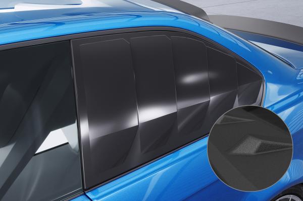 CSR Seitenscheibenblenden mit ABE für BMW 3er E36 Coupe SSB010-S strukturiert schwarz matt (keine Lackierung erforderlich)