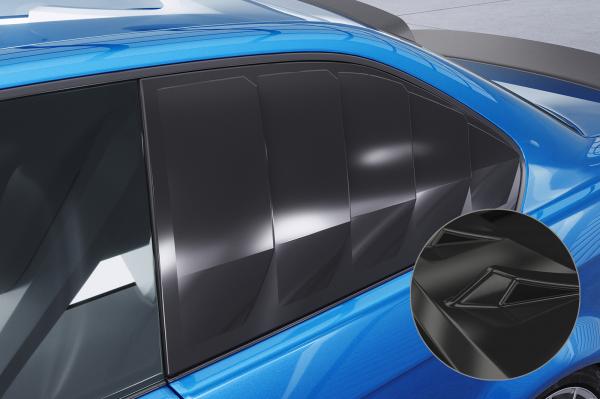 CSR Seitenscheibenblenden mit ABE für BMW 3er E36 Coupe SSB010-G Glossy schwarz Hochglanz (keine Lackierung erforderlich)