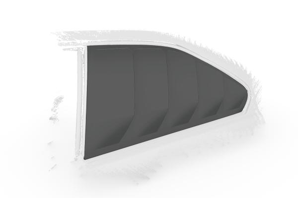 CSR Seitenscheibenblenden mit ABE für BMW 3er E36 Coupe SSB010-L Lackierung erforderlich (unlackiert roh)