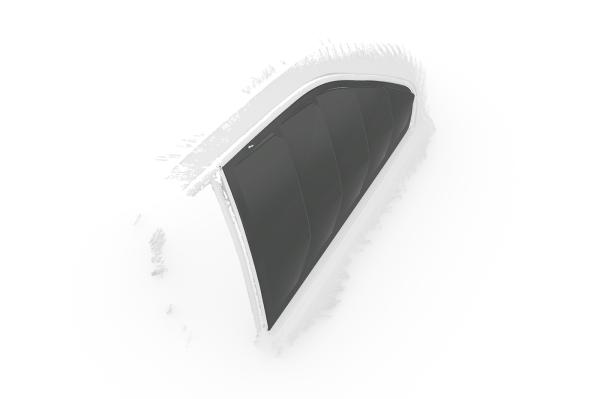 CSR Seitenscheibenblenden mit ABE für BMW 3er E36 Coupe SSB010-L Lackierung erforderlich (unlackiert roh)