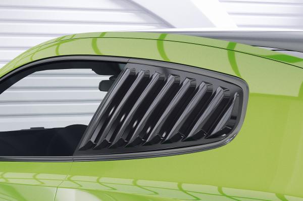 CSR Seitenscheibenblenden mit ABE für VW Scirocco 3 (Typ 13) SSB011-C Carbon Look Hochglanz (keine Lackierung erforderlich)