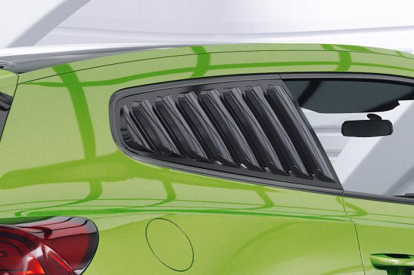 CSR Seitenscheibenblenden mit ABE für VW Scirocco 3 (Typ 13) SSB011-C Carbon Look Hochglanz (keine Lackierung erforderlich)