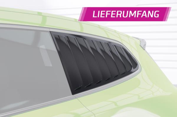 CSR Seitenscheibenblenden mit ABE für VW Scirocco 3 (Typ 13) SSB011-C Carbon Look Hochglanz (keine Lackierung erforderlich)