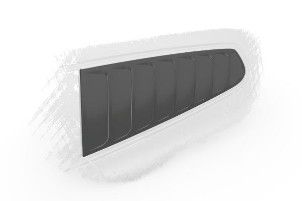 CSR Seitenscheibenblenden mit ABE für VW Scirocco 3 (Typ 13) SSB011-C Carbon Look Hochglanz (keine Lackierung erforderlich)