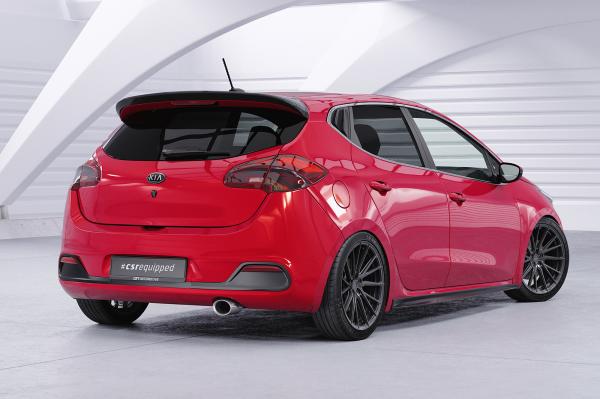 CSR Seitenscheibenblenden mit ABE für Kia Ceed (JD) SSB012-G Glossy schwarz Hochglanz (keine Lackierung erforderlich)