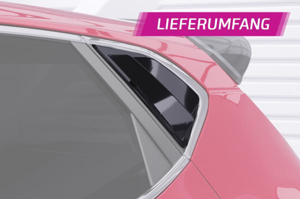 CSR Seitenscheibenblenden mit ABE für Kia Ceed (JD) SSB012-G Glossy schwarz Hochglanz (keine Lackierung erforderlich)