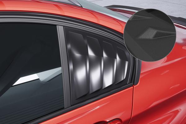 CSR Seitenscheibenblenden mit ABE für BMW 3er F30 Limousine SSB013-S strukturiert schwarz matt (keine Lackierung erforderlich)