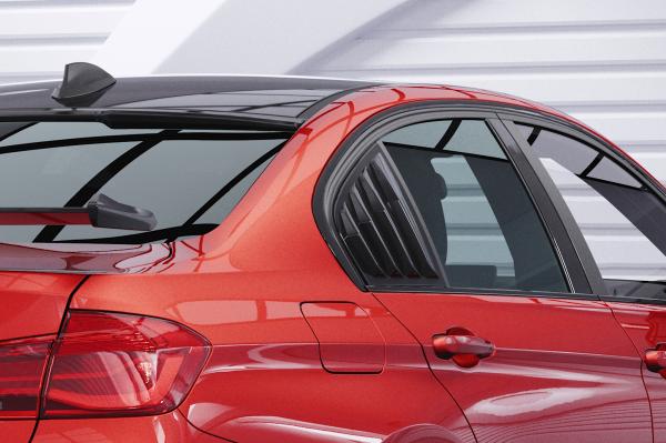 CSR Seitenscheibenblenden mit ABE für BMW 3er F30 Limousine SSB013-C Carbon Look Hochglanz (keine Lackierung erforderlich)