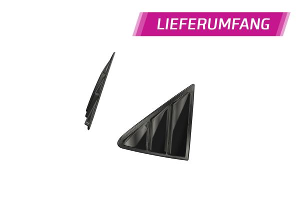 CSR Seitenscheibenblenden mit ABE für Seat Leon 3 (Typ 5F) 5-Türer SSB015-L Lackierung erforderlich (unlackiert roh)