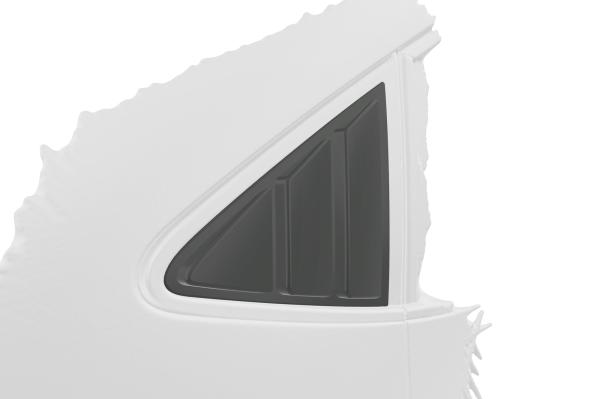 CSR Seitenscheibenblenden mit ABE für Seat Leon 3 (Typ 5F) 5-Türer SSB015-L Lackierung erforderlich (unlackiert roh)