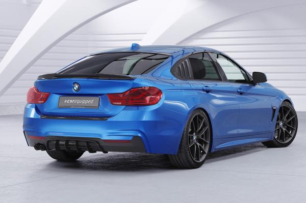 CSR Seitenscheibenblenden mit ABE für BMW 4er F36 Gran Coupe SSB017-C Carbon Look Hochglanz (keine Lackierung erforderlich)