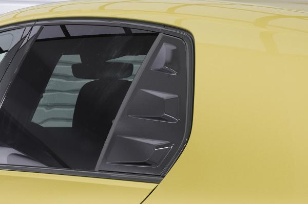 CSR Seitenscheibenblenden mit ABE für VW Golf 8 Schrägheck SSB018-C Carbon Look Hochglanz (keine Lackierung erforderlich)