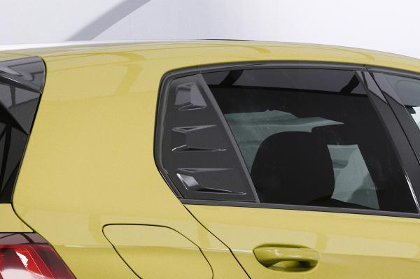 CSR Seitenscheibenblenden mit ABE für VW Golf 8 Schrägheck SSB018-C Carbon Look Hochglanz (keine Lackierung erforderlich)