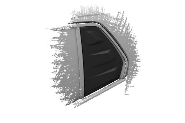 CSR Seitenscheibenblenden mit ABE für VW Golf 8 Schrägheck SSB018-C Carbon Look Hochglanz (keine Lackierung erforderlich)