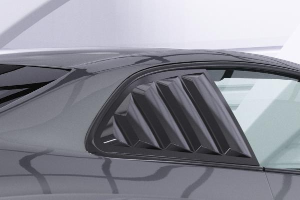 CSR Seitenscheibenblenden mit ABE für Audi A5 / S5 / RS5 (8T) Coupe SSB019-L Lackierung erforderlich (unlackiert roh)