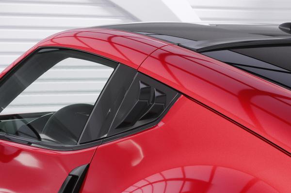 CSR Seitenscheibenblenden mit ABE für Nissan 370Z (Z34) Coupe SSB021-L Lackierung erforderlich (unlackiert roh)