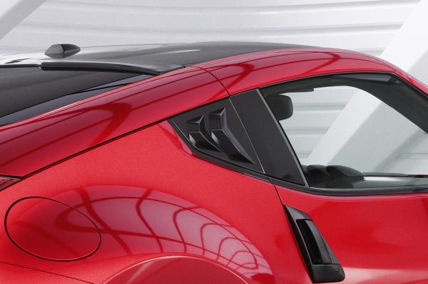CSR Seitenscheibenblenden mit ABE für Nissan 370Z (Z34) Coupe SSB021-L Lackierung erforderlich (unlackiert roh)