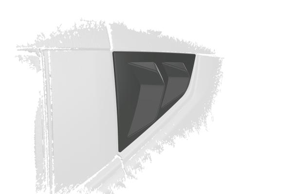 CSR Seitenscheibenblenden mit ABE für Nissan 370Z (Z34) Coupe SSB021-L Lackierung erforderlich (unlackiert roh)