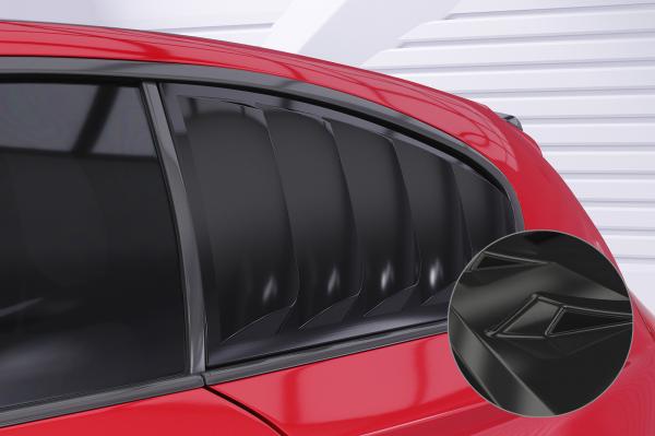 CSR Seitenscheibenblenden mit ABE für BMW 1er E81 SSB022-G Glossy schwarz Hochglanz (keine Lackierung erforderlich)