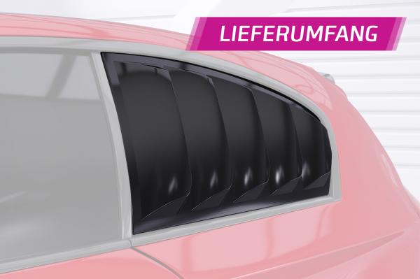 CSR Seitenscheibenblenden mit ABE für BMW 1er E81 SSB022-G Glossy schwarz Hochglanz (keine Lackierung erforderlich)