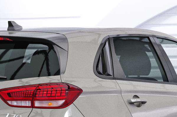 CSR Seitenscheibenblenden mit ABE für Hyundai I30 (PD) Schrägheck SSB024-G Glossy schwarz Hochglanz (keine Lackierung erforderlich)