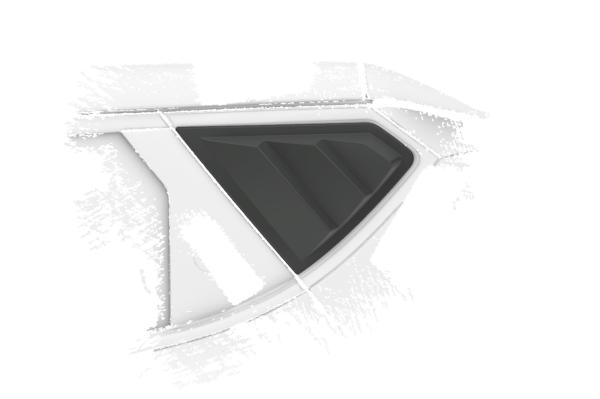 CSR Seitenscheibenblenden mit ABE für Kia EV6 SSB028-G Glossy schwarz Hochglanz (keine Lackierung erforderlich)