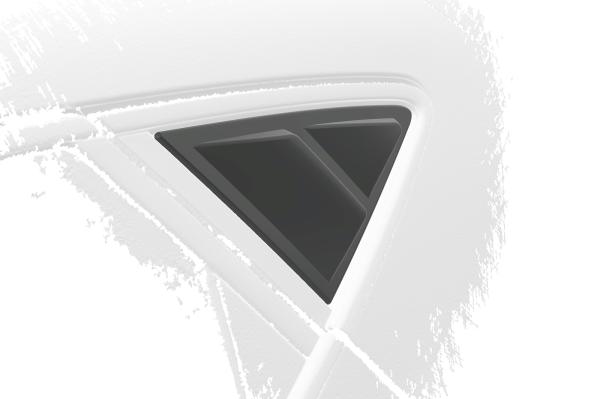 CSR Seitenscheibenblenden mit ABE für Seat / Cupra Leon 4 (Typ KL) Schrägheck SSB029-G Glossy schwarz Hochglanz (keine Lackierung erforderlich)