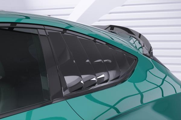 CSR Seitenscheibenblenden mit ABE für Opel Astra J GTC SSB031-S Strukturiert schwarz matt (keine Lackierung erforderlich)