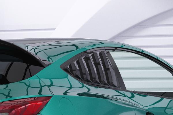 CSR Seitenscheibenblenden mit ABE für Opel Astra J GTC SSB031-S Strukturiert schwarz matt (keine Lackierung erforderlich)