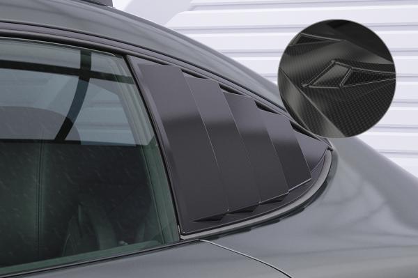 CSR Seitenscheibenblenden mit ABE für Mercedes-Benz AMG GT (190) SSB036-C Carbon Look Hochglanz (keine Lackierung erforderlich)