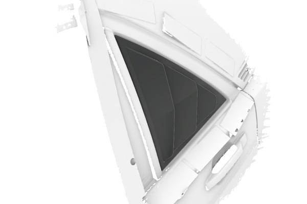 CSR Seitenscheibenblenden mit ABE für Mercedes Benz W201 / 190er Limousine SSB037-S Strukturiert schwarz matt (keine Lackierung erforderlich)