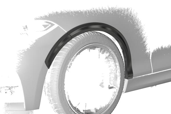 CSR Kotflügelverbreiterung für BMW 2er F22/F23 VB034-G Glossy schwarz Hochglanz (keine Lackierung erforderlich)