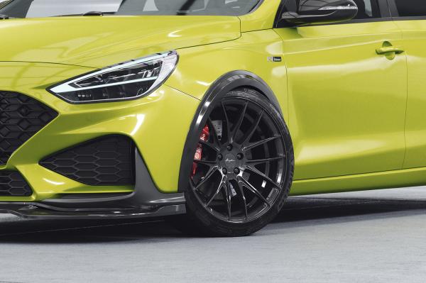 CSR Kotflügelverbreiterung für Hyundai I30 (PD) VB035-G Glossy schwarz Hochglanz (keine Lackierung erforderlich)