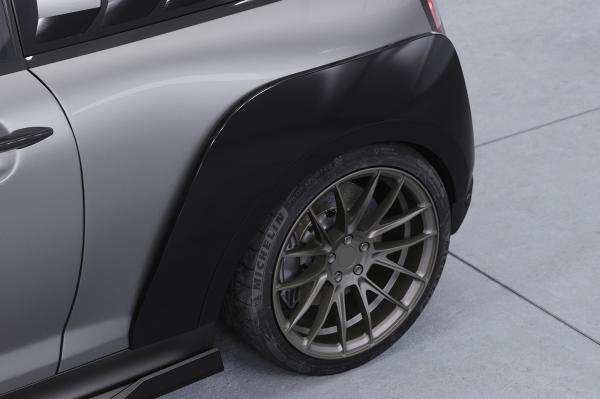 CSR Kotflügelverbreiterung für Mini F56 / F57 VB036-S strukturiert schwarz matt (keine Lackierung erforderlich)