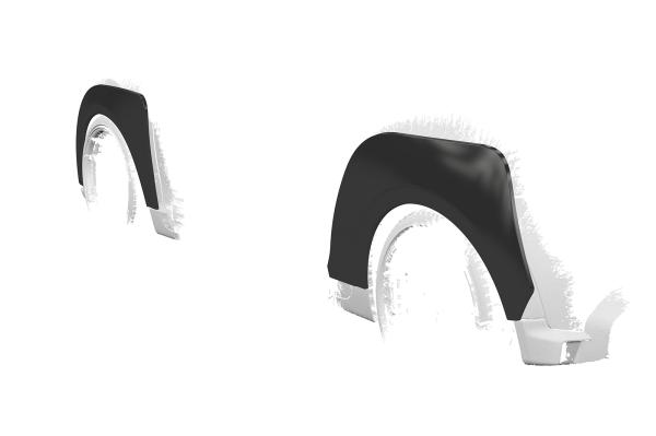 CSR Kotflügelverbreiterung für Mini F56 / F57 VB036-S strukturiert schwarz matt (keine Lackierung erforderlich)