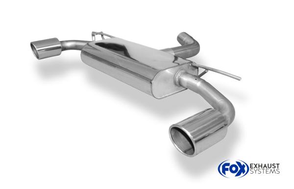 Fox passend für VW Golf VII - 2,0l GTI Facelift + TCR Endschalldämpfer rechts/links - 1x100 Typ 16 rechts/links VW056165-133