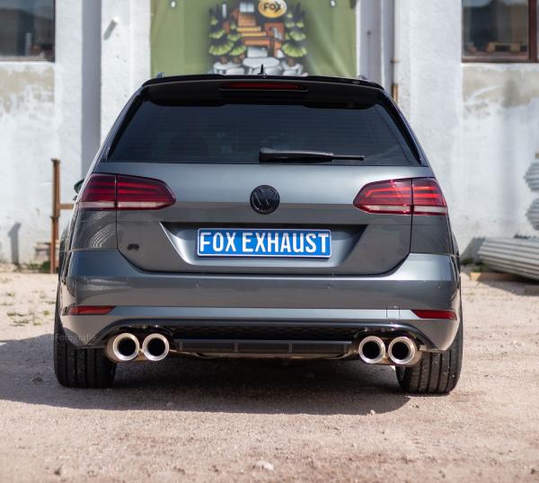 Fox passend für VW Golf VII Variant R - 4-Motion End- und Vorschalldämpfer - 2x100 Typ 29 rechts/links VW056253-820-HA