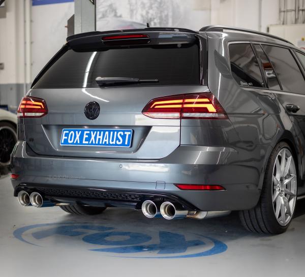 Fox passend für VW Golf VII Variant R - 4-Motion End- und Vorschalldämpfer - 2x100 Typ 29 rechts/links VW056243-820-HA