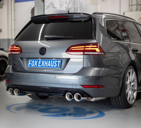Fox passend für VW Golf VII Variant R - 4-Motion End- und Vorschalldämpfer - 2x100 Typ 29 rechts/links VW056253-820-HA