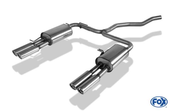 Fox passend für VW Bus T5/ T6 Endschalldämpfer Ausgang rechts/links - 2x80 Typ 13 rechts/links VW131004-070