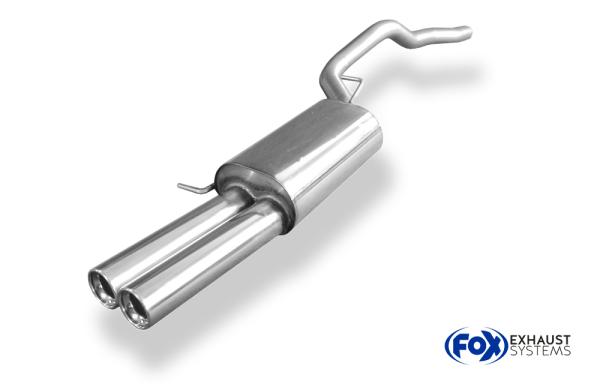 Fox passend für VW Bus T5/ T6 Endschalldämpfer - 2x80 Typ 13 VW131012-070