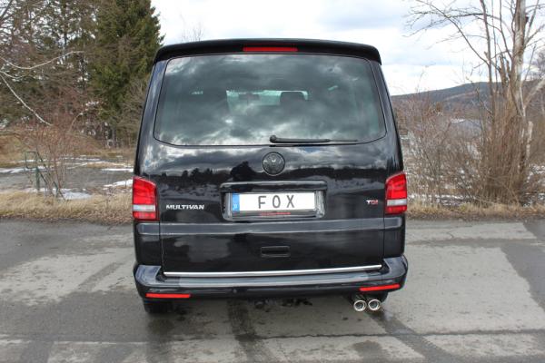Fox passend für VW Bus T5/ T6 Endschalldämpfer - 2x88x74 Typ 33 VW131012-364