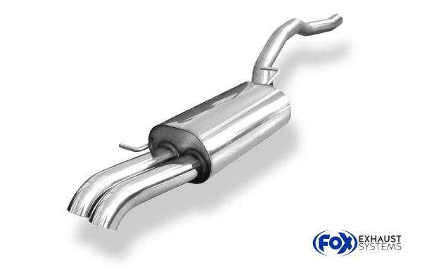 Fox passend für VW Bus T5/ T6 Endschalldämpfer - 2x63 Typ 28 VW131012-724
