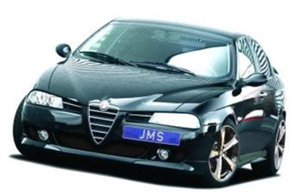 JMS Frontlippe Racelook für Alfa Romeo 156 Limousine + Sportwagon ab 07/2003 GFK unlackiert (Lackierung erforderlich) inkl. Teilegutachten