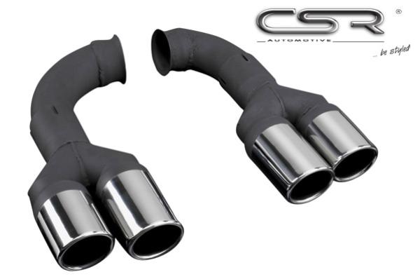 CSR Doppel Endrohre Set für Sportauspuff ESD001 ZB098