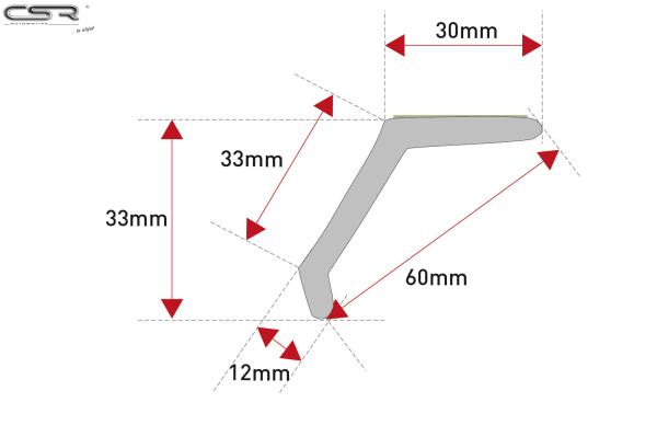 CSR easy²tune XXL Universal Spoilerlippe zum ankleben ZB144